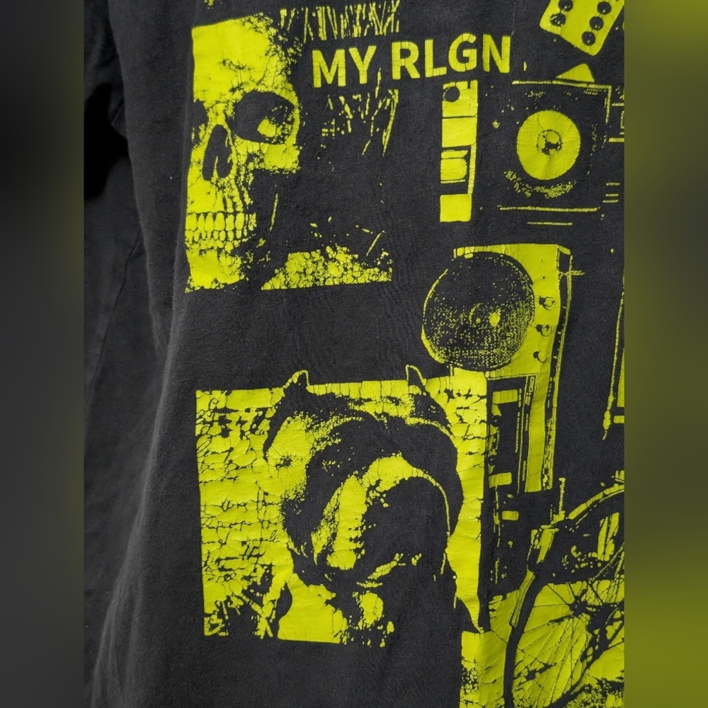Men's True Religion Street Graphic Black T-shirt Size XL - Picture 6 of 8